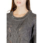 Gray Marabou Sweatshirt