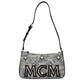 Gray Fabric Crossbody Bag