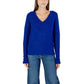 Blue Polyester Sweatshirt