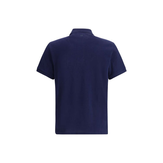 Blue Cotton Polo Shirt