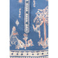 Blue Linen Pattern Shirt