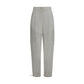 White Polyester Casual Pants