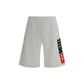 White Cotton Bermuda Shorts