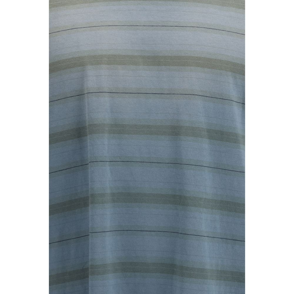 Blue Cotton Pattern Shirt