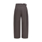 Brown Cotton Athletic Pants