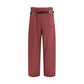 Multicolor Cotton Casual Pants