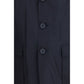 Blue Polyester Coat