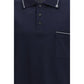 Blue Cotton Polo Shirt