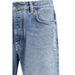 Blue Cotton Relaxed Fit Jeans