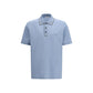 Blue Cotton Polo Shirt