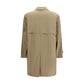 Beige Polyester Coat