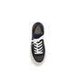 Blue Cotton Low Top Sneakers