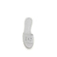 White Calf Leather Bos Taurus Flat Sandals
