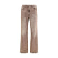 Multicolor Cotton Bootcut Jeans