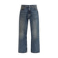 Blue Cotton Relaxed Fit Jeans