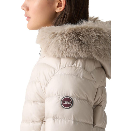 Beige Polyamide Coat