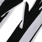 Black White Stripes Nylon Elbow Length Women Gloves