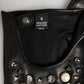 Black Embellished Wrist Length Mitten Women Gloves