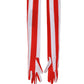 Red White Stripes Nylon Elbow Length Women Gloves