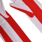 Red White Stripes Nylon Elbow Length Women Gloves