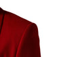 Red Cashmere Single Breasted Jacket Blazer