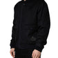 Black Cashmere Knitted Button Down Jacket