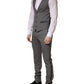 Gray Wool Single Breasted 1 Button 3PC Suit