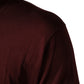 Maroon Silk Men Crew Neck Pullover Sweater
