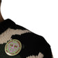 Multicolor Intarsia-Knit Camouflage Pullover Sweater