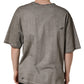 Gray DG Logo Print Cotton Round Neck T-shirt