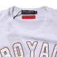 White DG King Royal Crew Neck Cotton  T-shirt