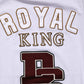 White DG King Royal Crew Neck Cotton  T-shirt