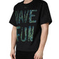 Black Have Fun Embellished Crew Neck T-shirt