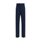 Blue Cotton Chino Pants