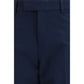 Blue Cotton Chino Pants