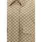 Beige Cotton Bomber