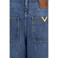Blue Cotton Jeans Denim