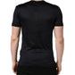 Dark Blue DG Logo Silk Men Crew Neck T-shirt