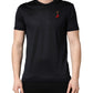 Dark Blue DG Logo Silk Men Crew Neck T-shirt