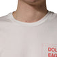 White Graphic Print Cotton Crew Neck  T-shirt