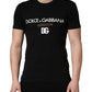 Black DG London Cotton Men Crew Neck  T-shirt