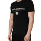 Black DG London Cotton Men Crew Neck  T-shirt