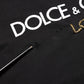 Black DG London Cotton Men Crew Neck  T-shirt