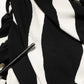 Black White Zebra Print CadyCalf Length Dress
