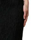 Black Floral Brocade Sheath Mermaid Dress