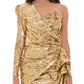 Bicolor Polyamide Short Dress
