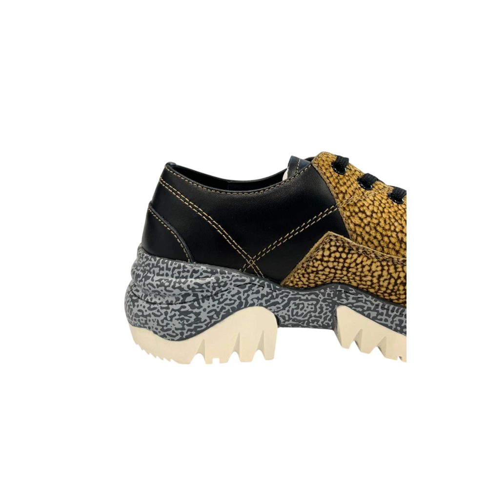 Beige Leather Women Sneaker