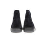 Blue Leather Womens Ankle Boot
