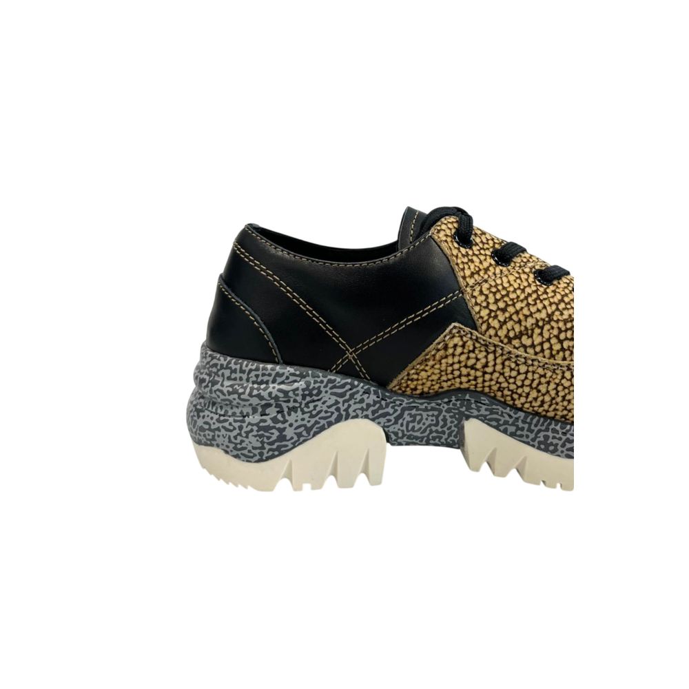 Beige Genuine Leather Sneaker