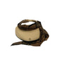 Beige Papier Women Hat With Scarf